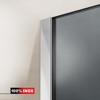 Shower enclosure with swing door #Grey