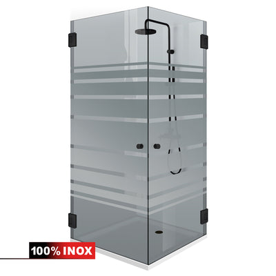 Shower enclosure with swing door #Grey