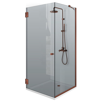 Shower enclosure with swing door #Grey