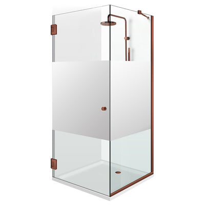 Shower enclosure with swing door #Clear