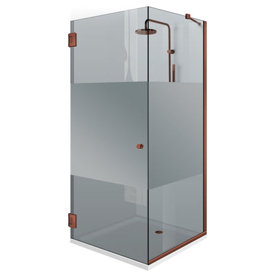 Shower enclosure with swing door #Grey