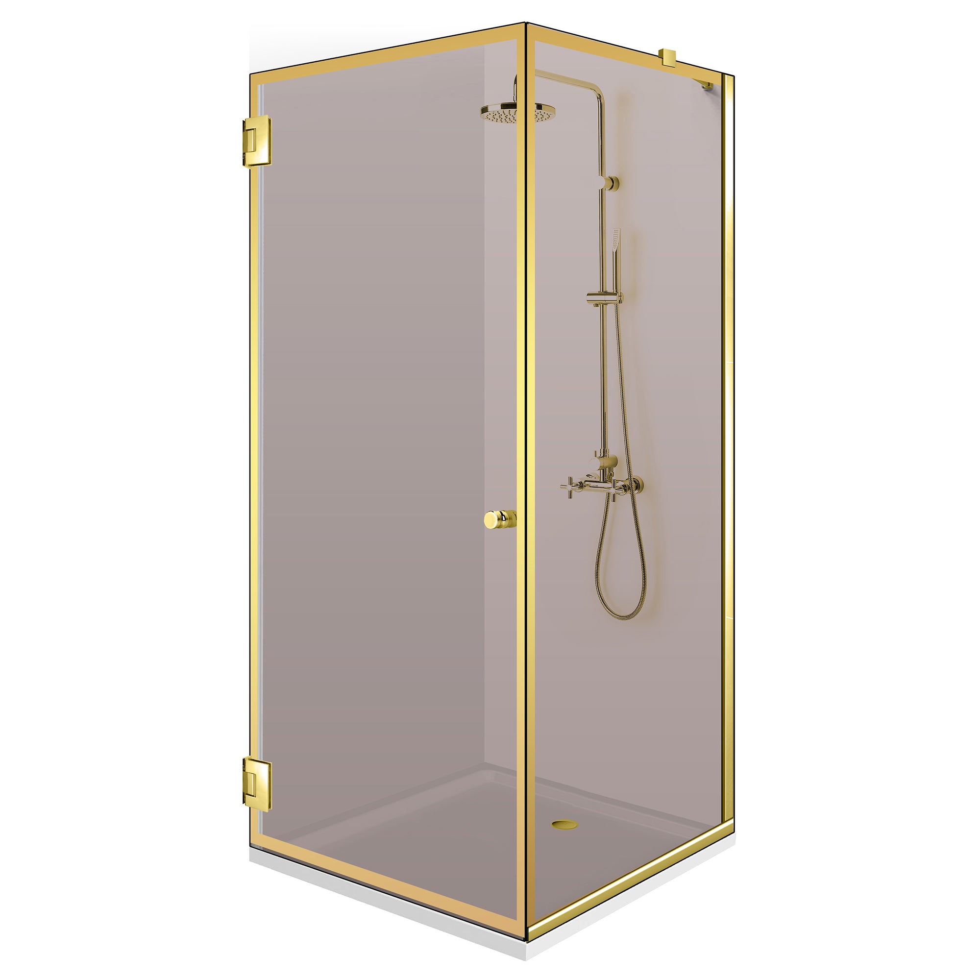 Cabina dus cu usa batanta #Bronz