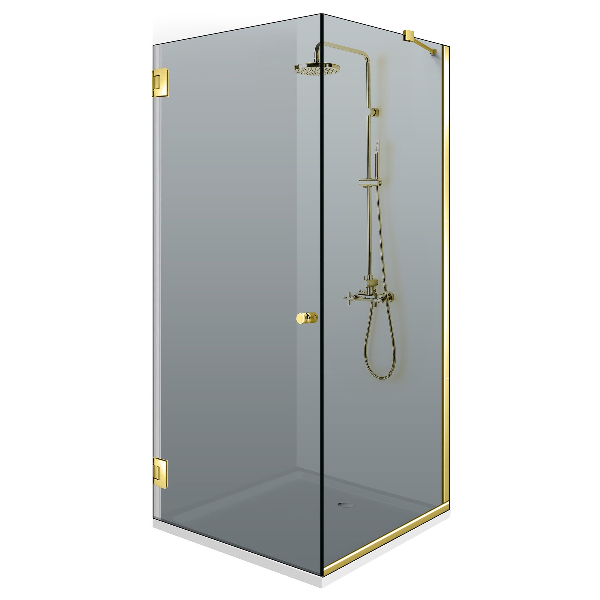 Cabina dus cu usa batanta #Gri
