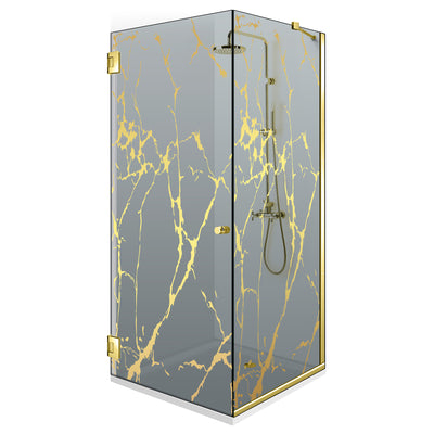 Cabina dus cu usa batanta #Gri