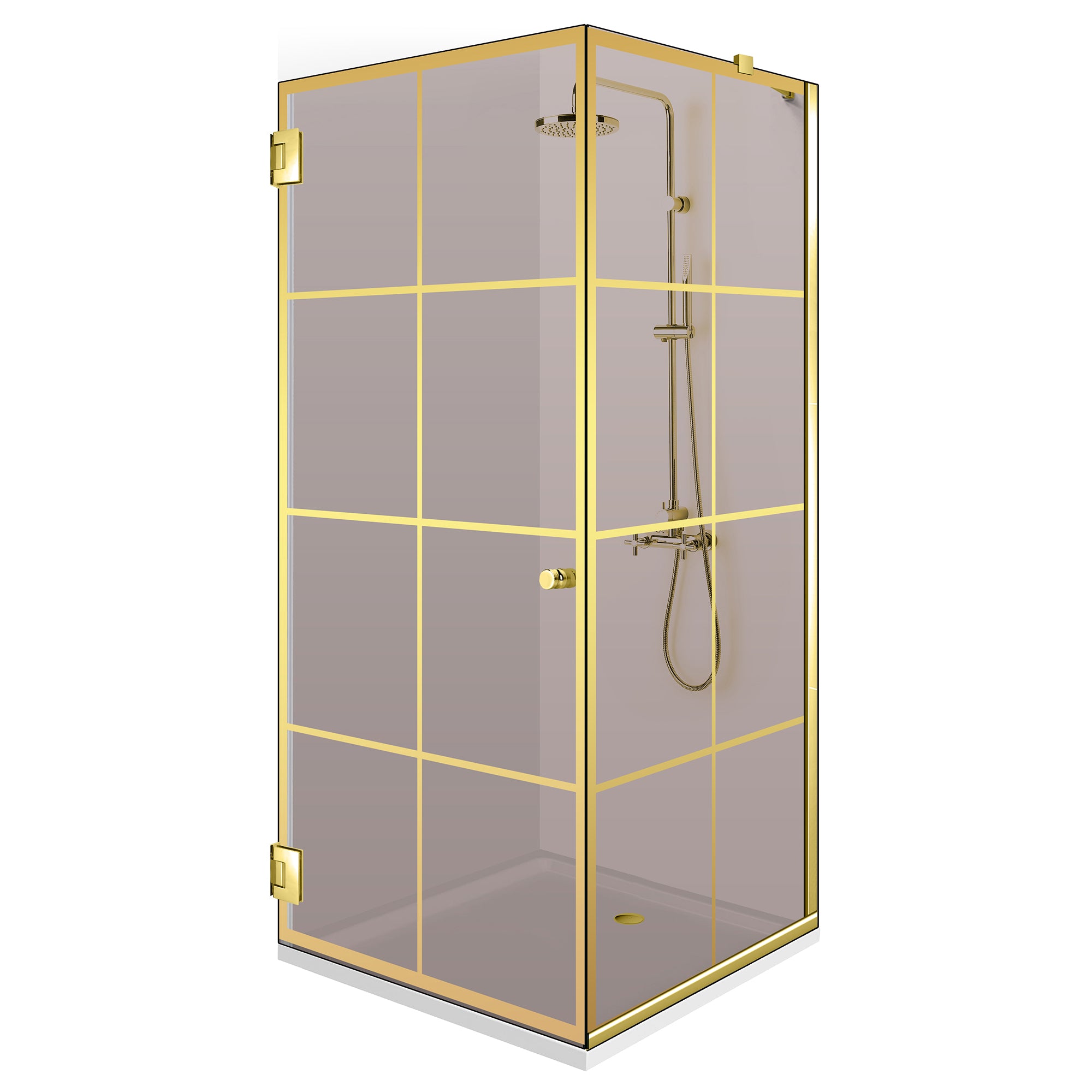 Cabina dus cu usa batanta #Bronz