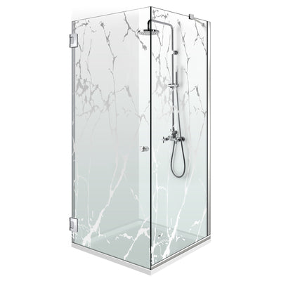Shower enclosure with swing door #Clear