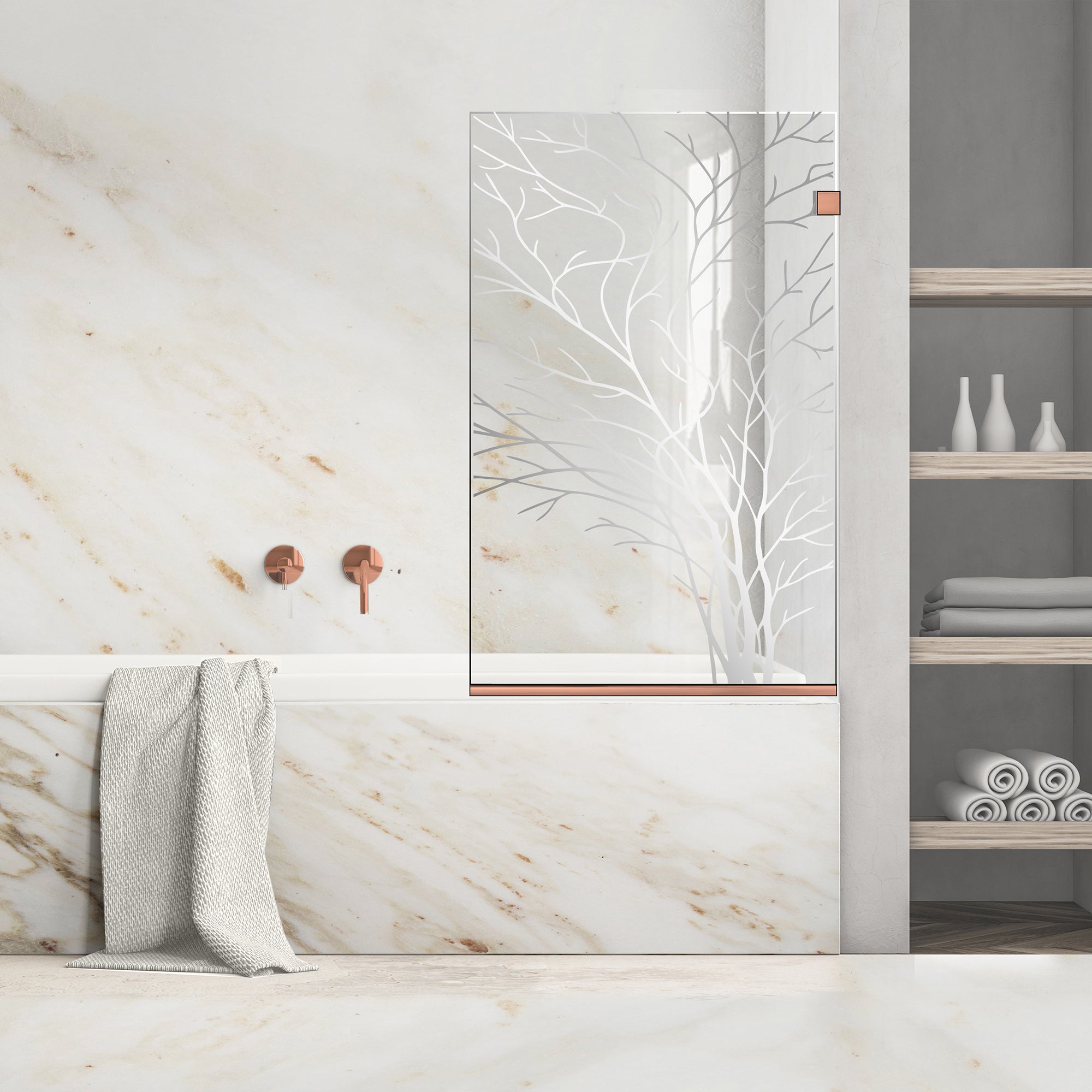 Bath screen, Bath screen Stainless steel