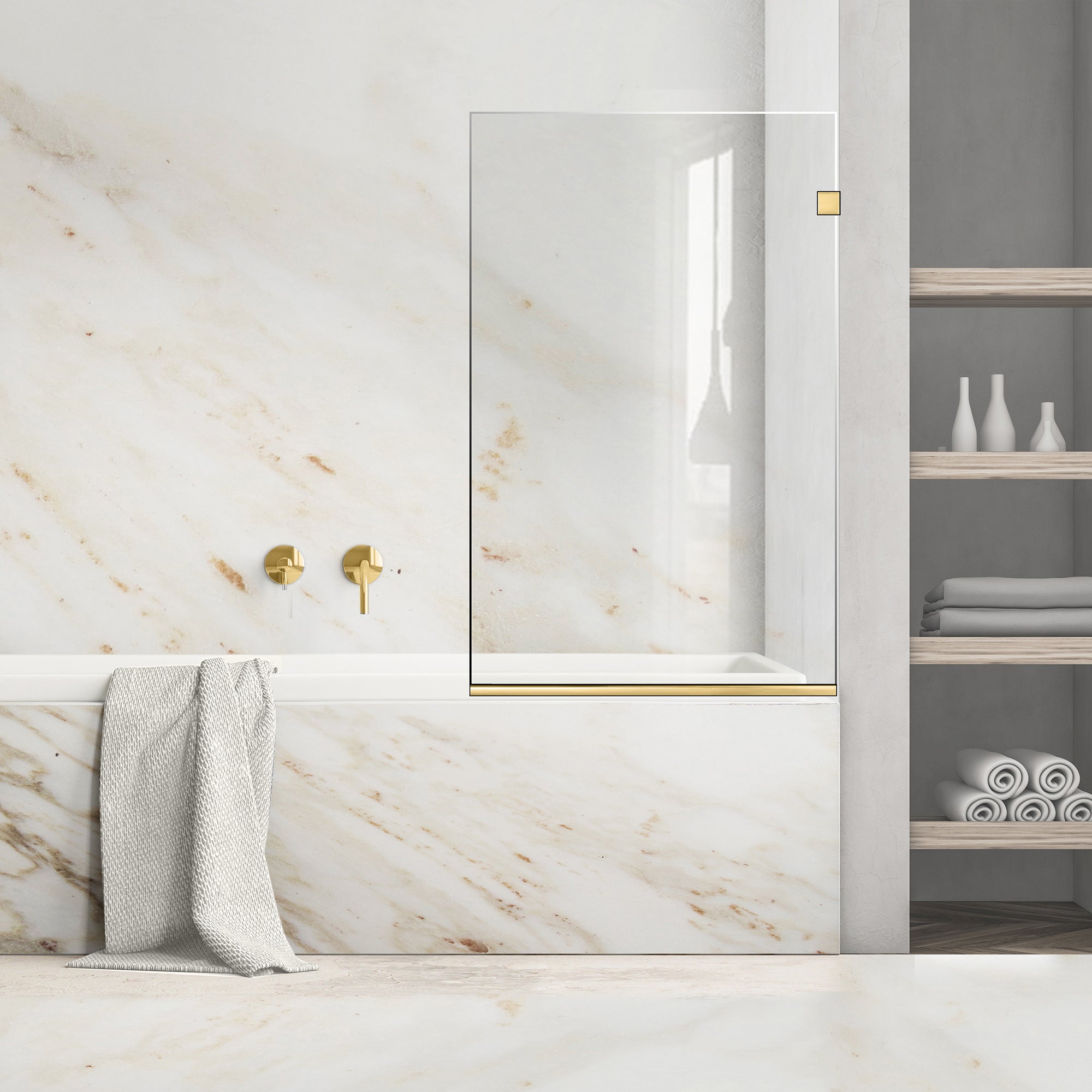 Bath screen, Bath screen Stainless steel