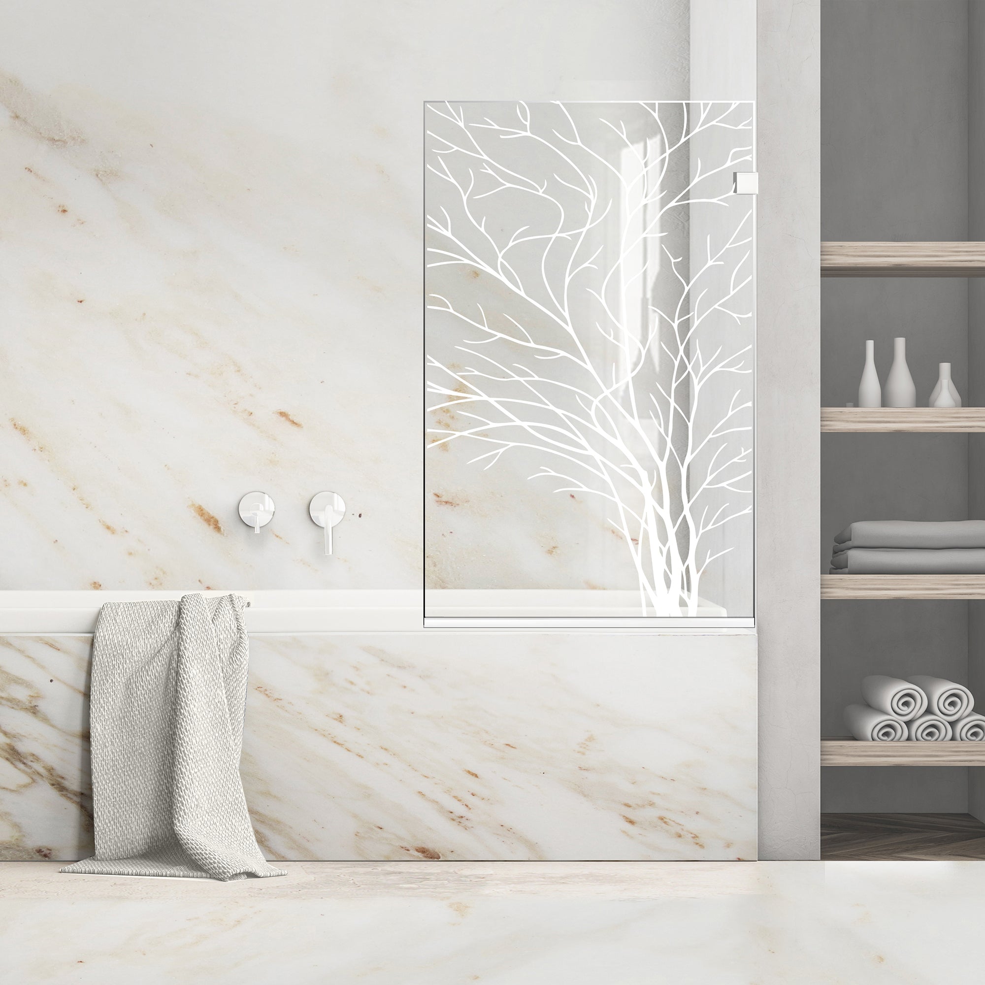 Bath screen, Bath screen Stainless steel