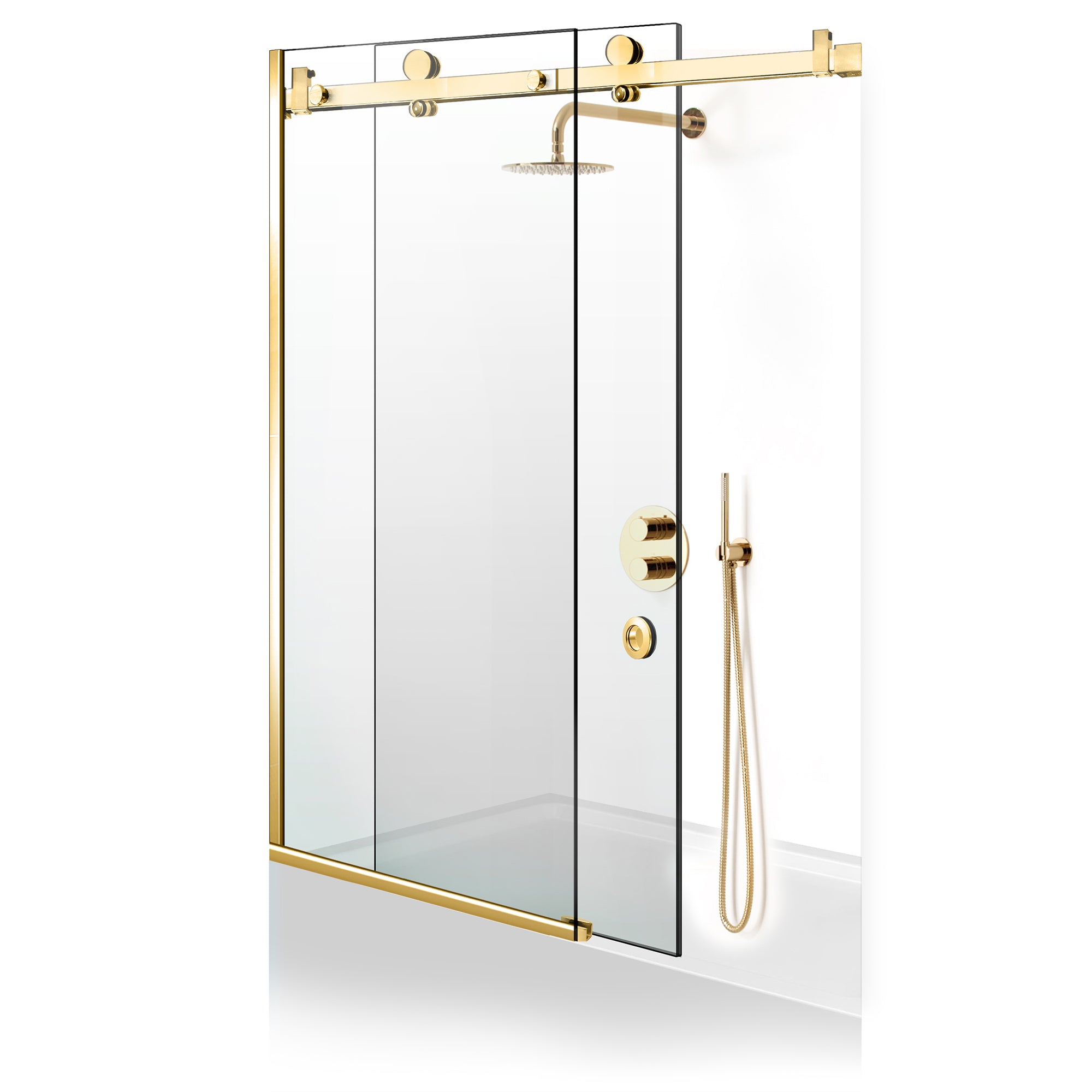 Bath screen, Bath screen Stainless steel #Clear
