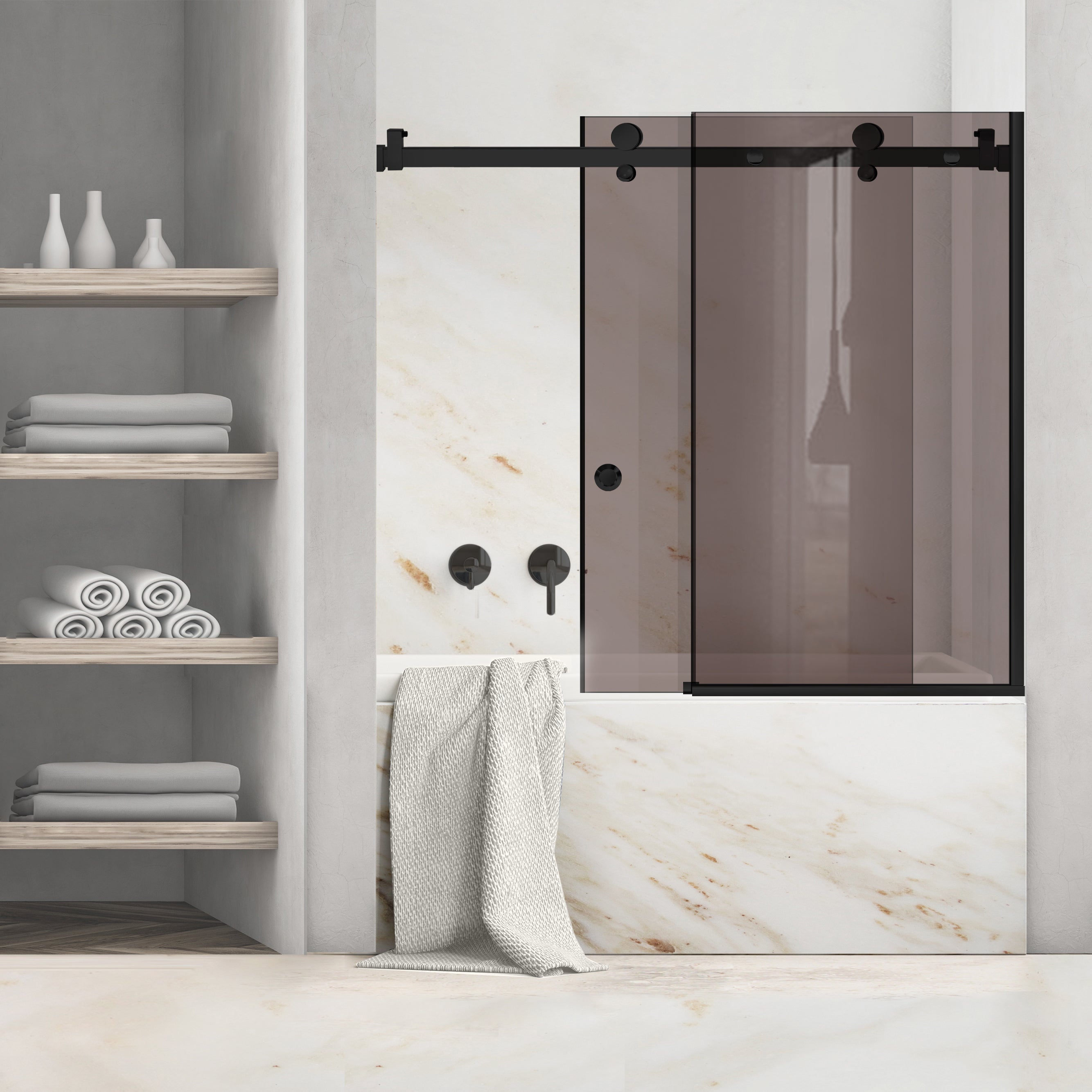Bath screen, Bath screen Stainless steel #Bronze