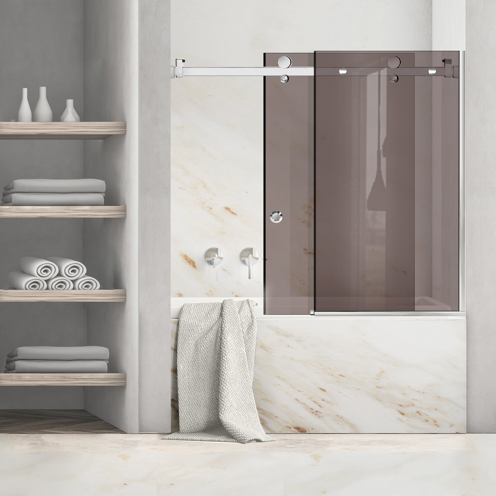 Bath screen, Bath screen Stainless steel #Bronze