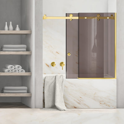 Bath screen, Bath screen Stainless steel #Bronze