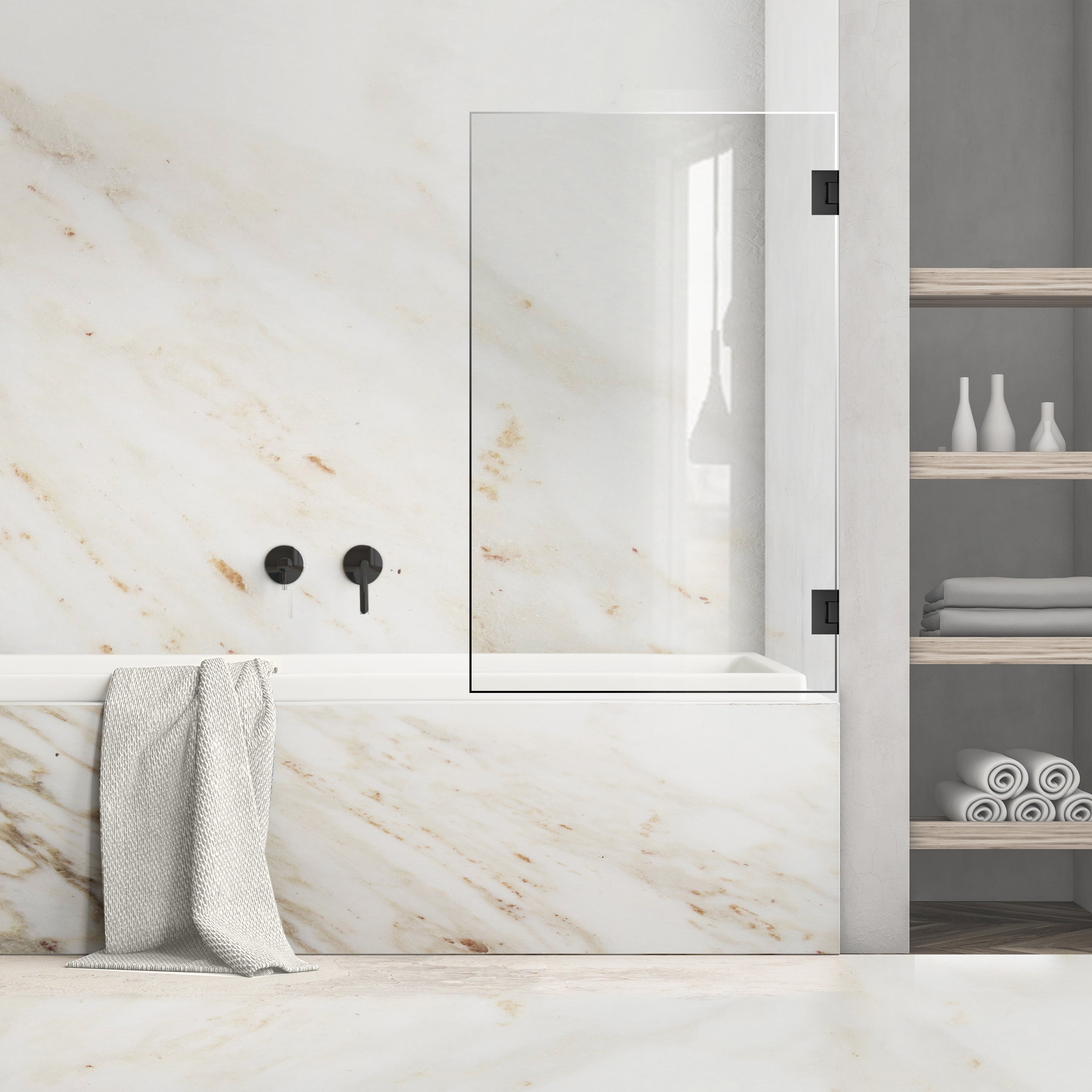 Bath screen, Bath screen Stainless steel