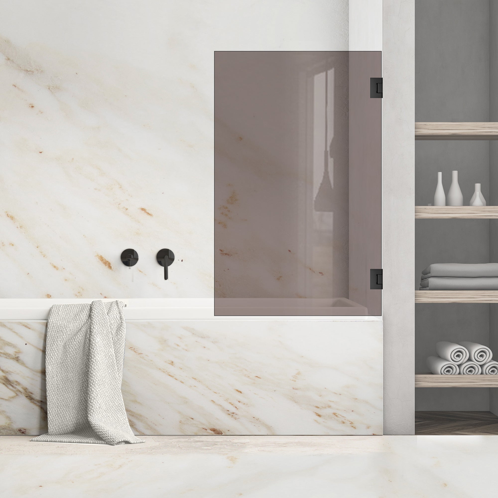 Bath screen, Bath screen Stainless steel