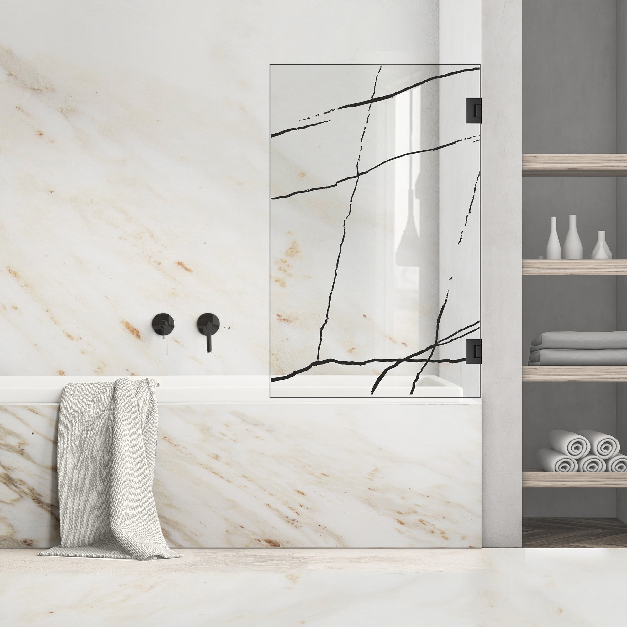 Bath screen, Bath screen Stainless steel