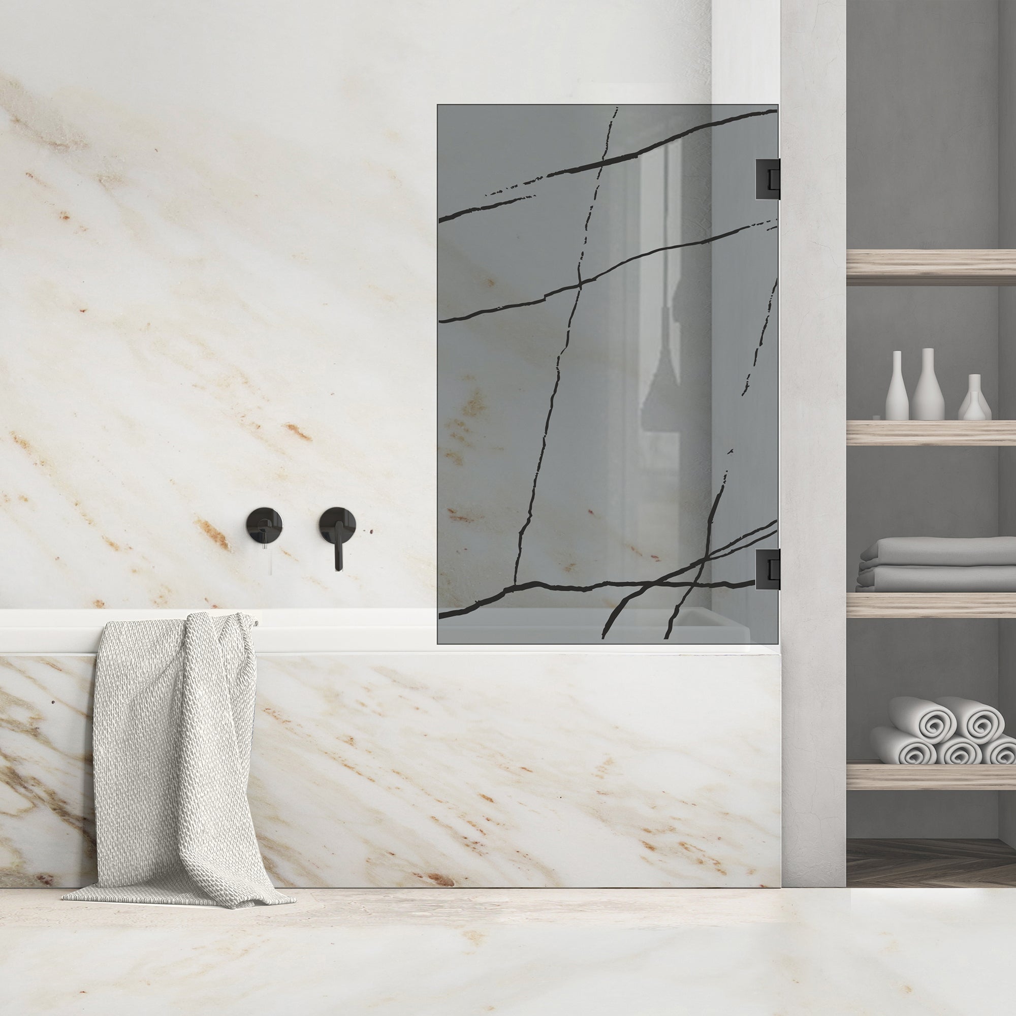 Bath screen, Bath screen Stainless steel