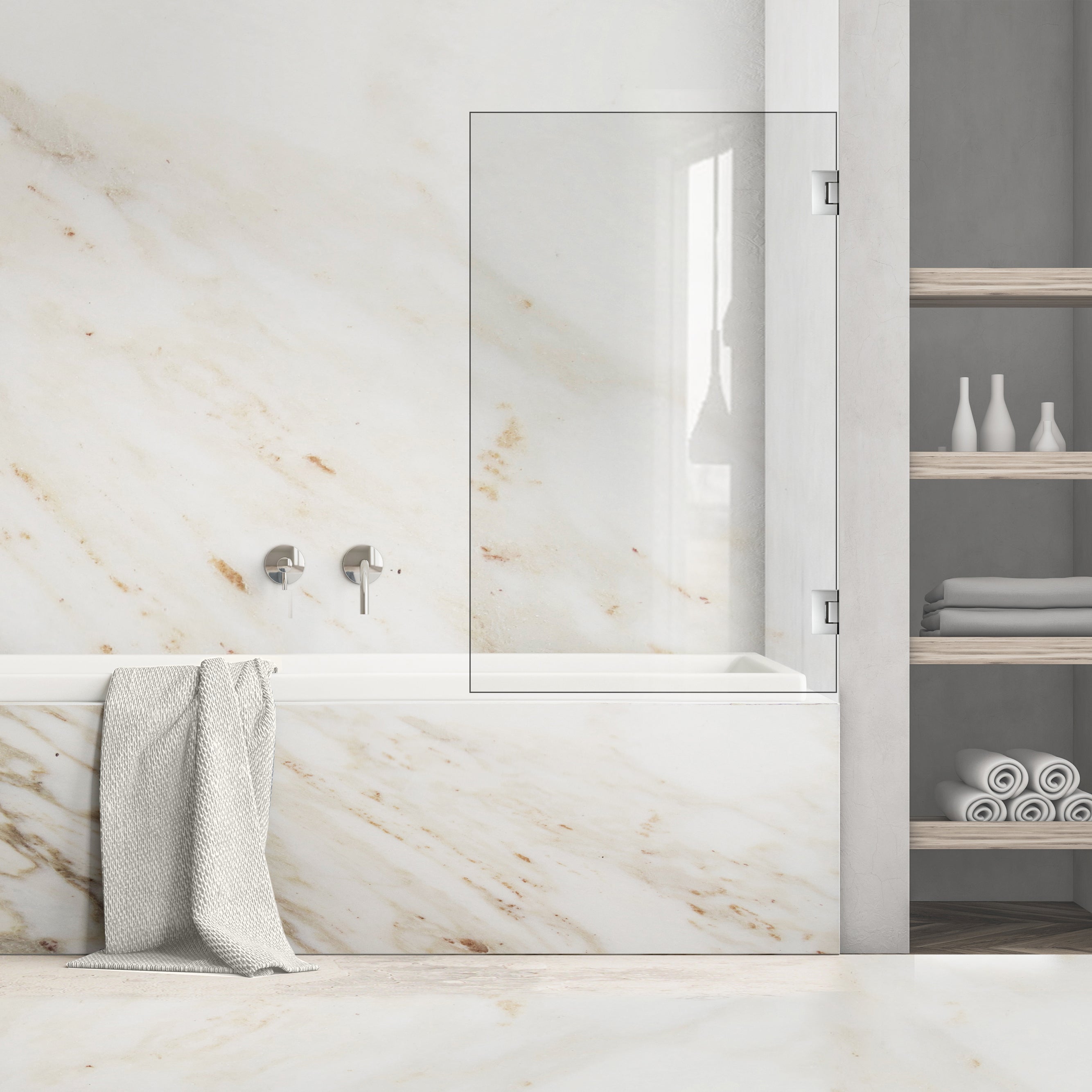 Bath screen, Bath screen Stainless steel