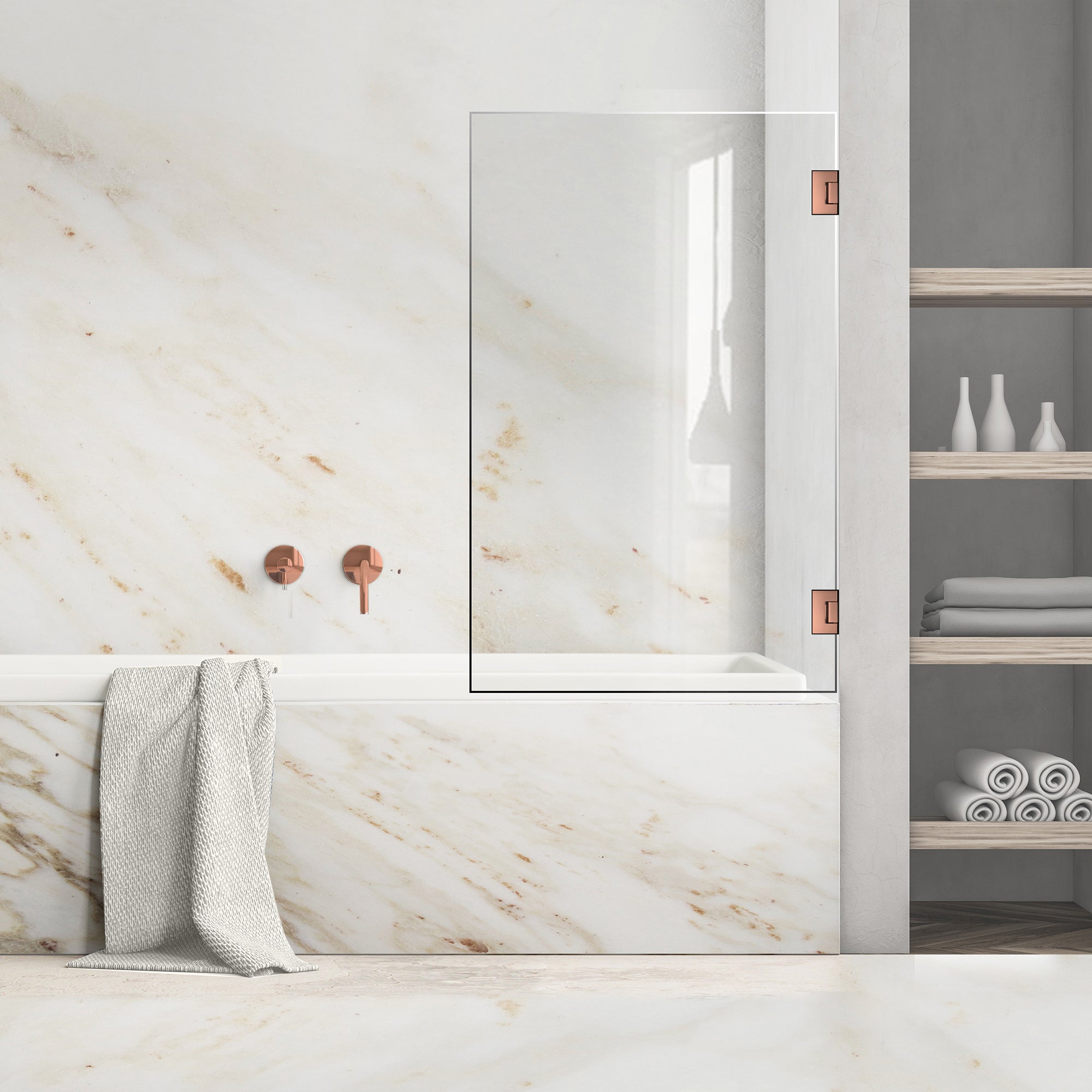 Bath screen, Bath screen Stainless steel