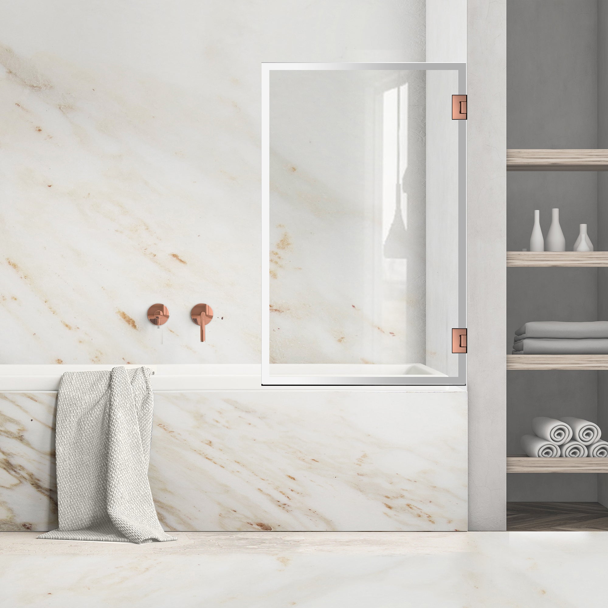 Bath screen, Bath screen Stainless steel