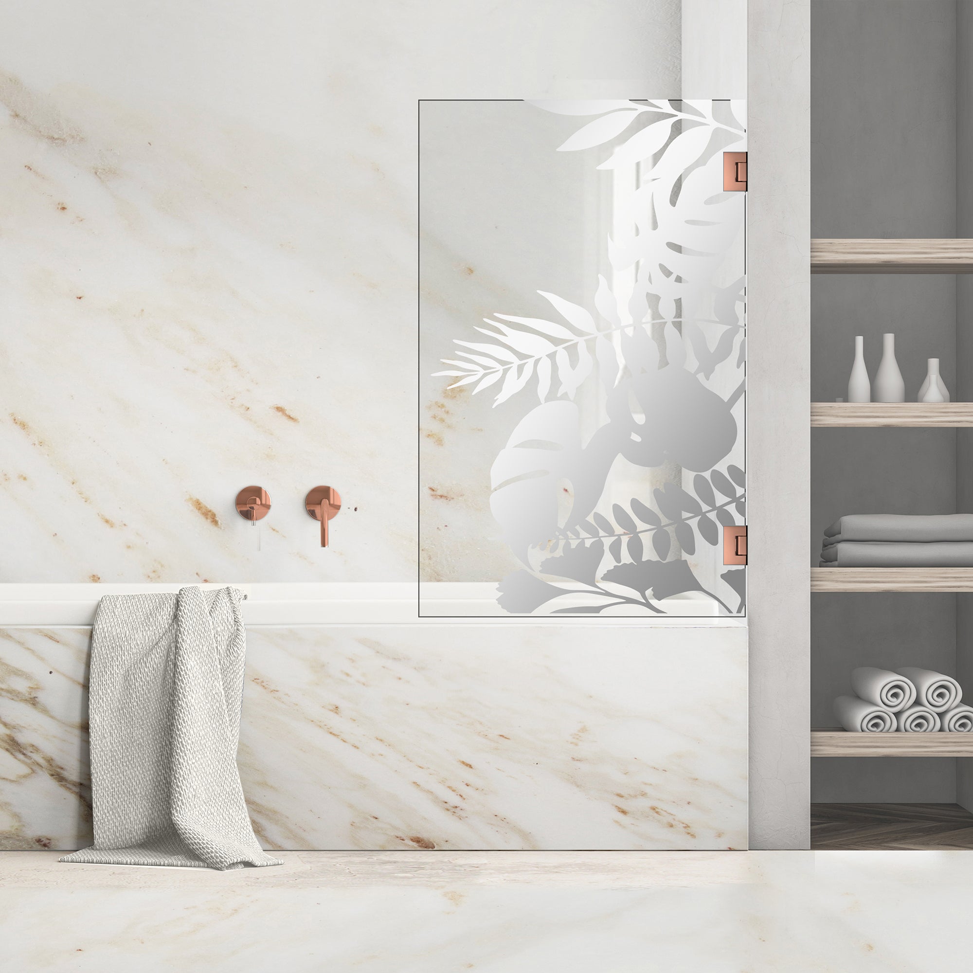 Bath screen, Bath screen Stainless steel