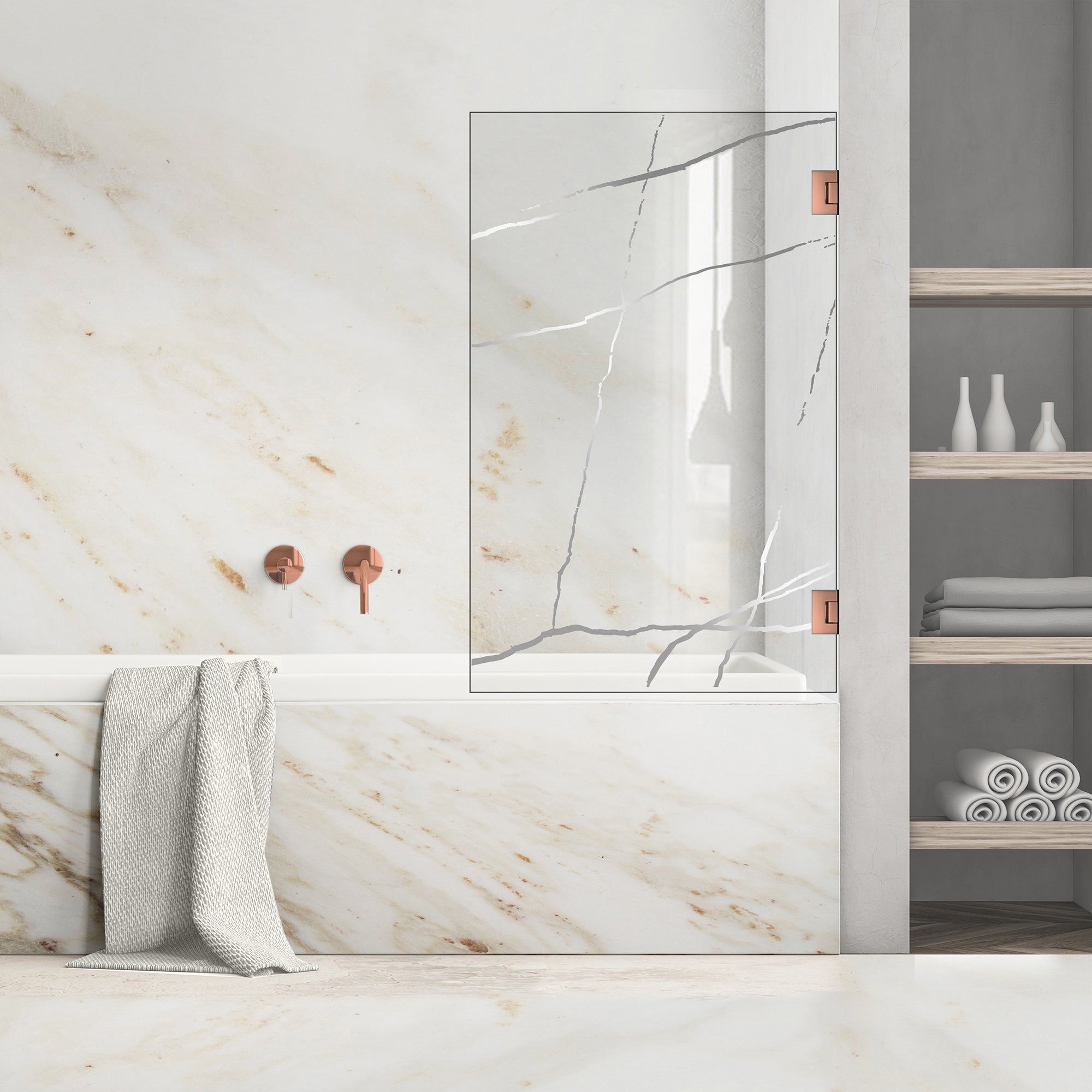 Bath screen, Bath screen Stainless steel