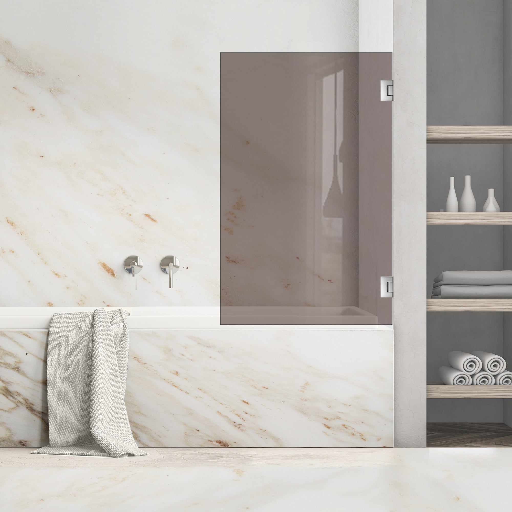Bath screen, Bath screen Stainless steel