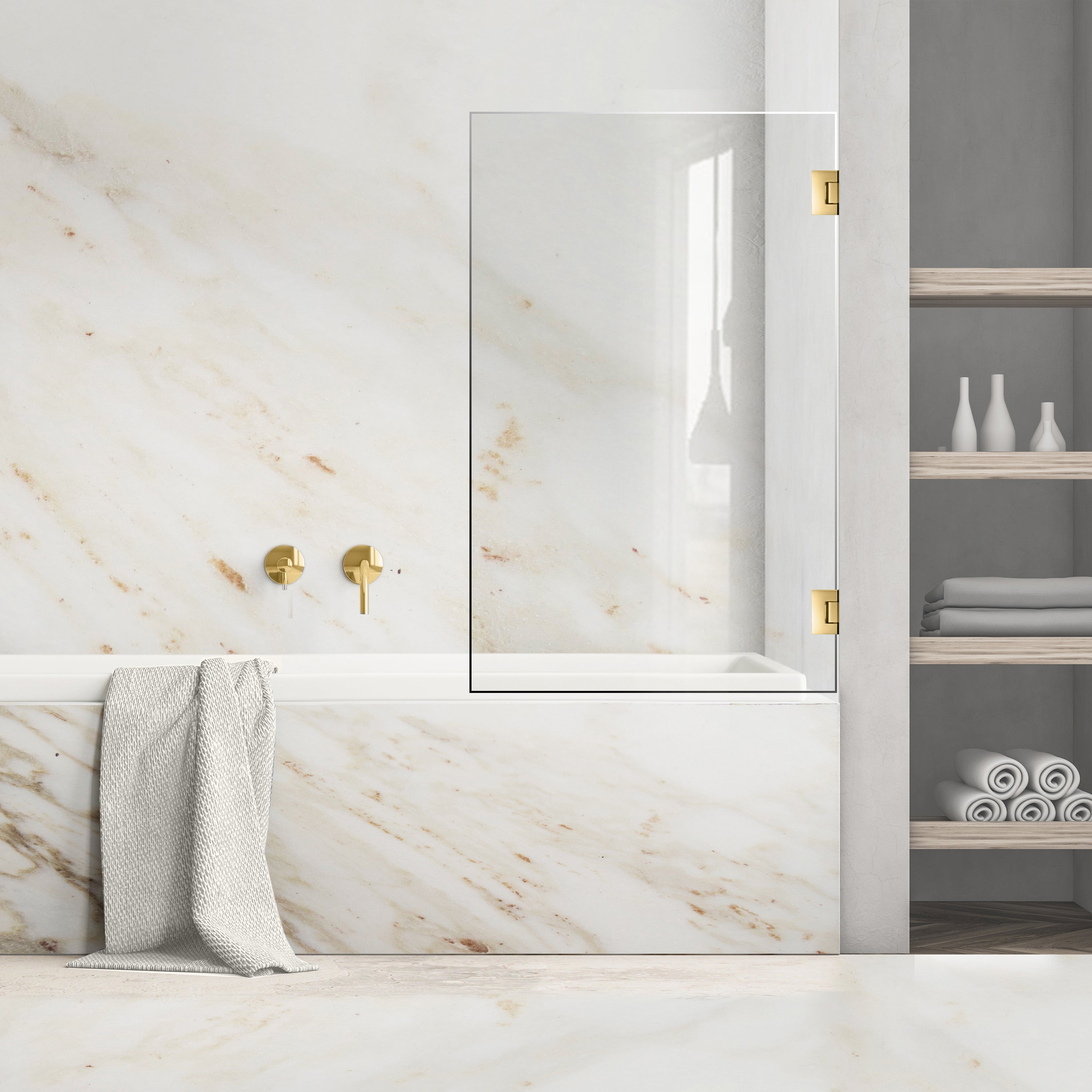Bath screen, Bath screen Stainless steel