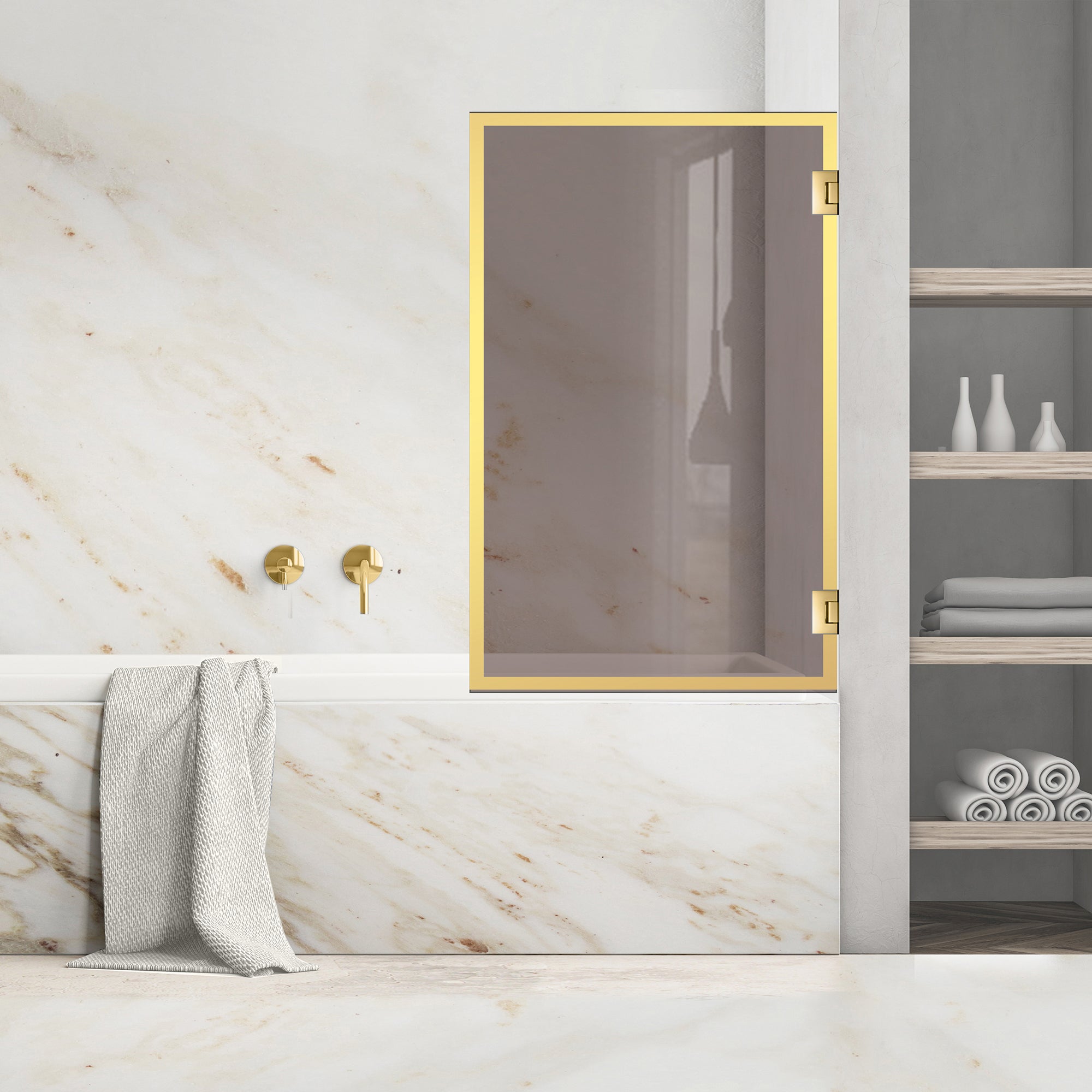 Bath screen, Bath screen Stainless steel