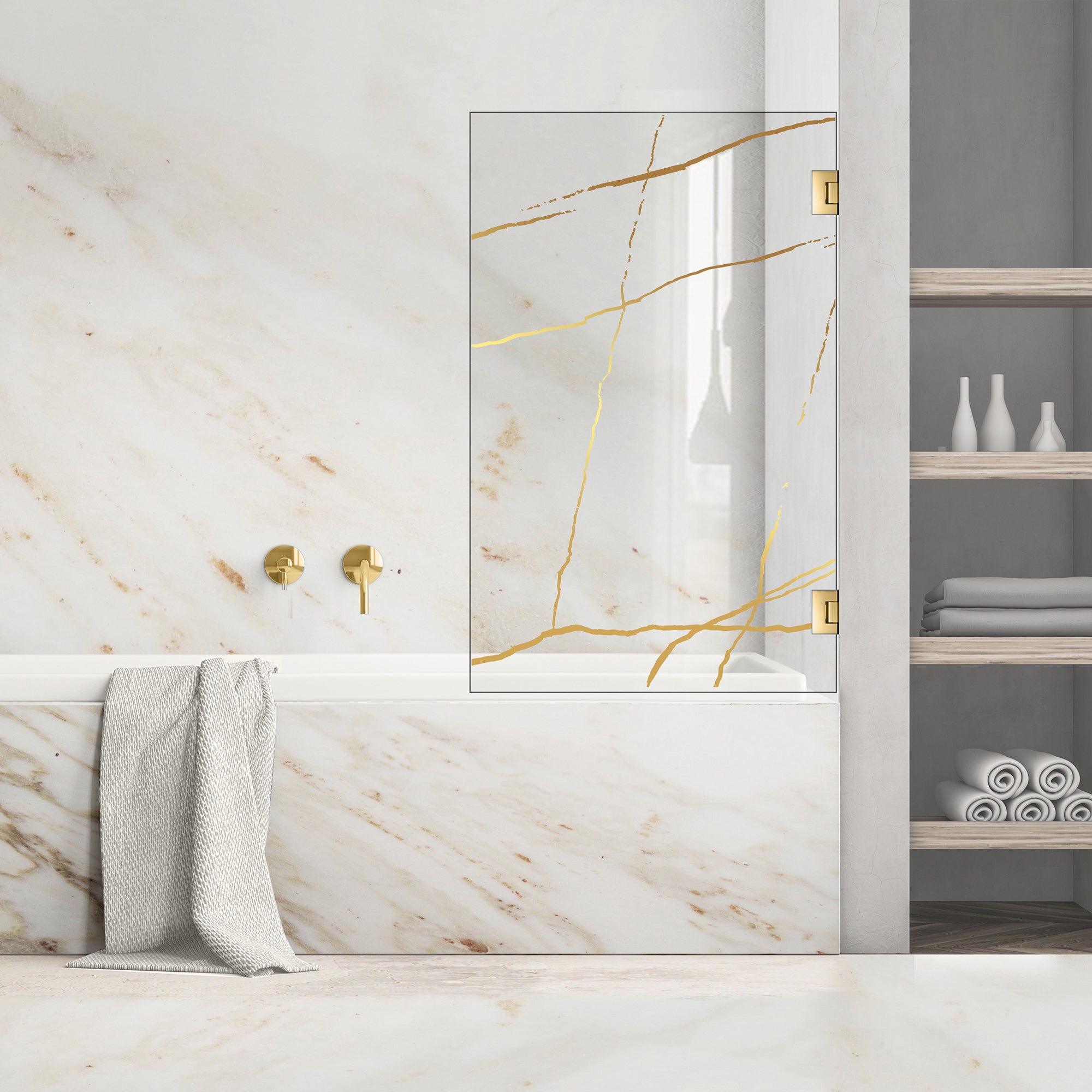Bath screen, Bath screen Stainless steel