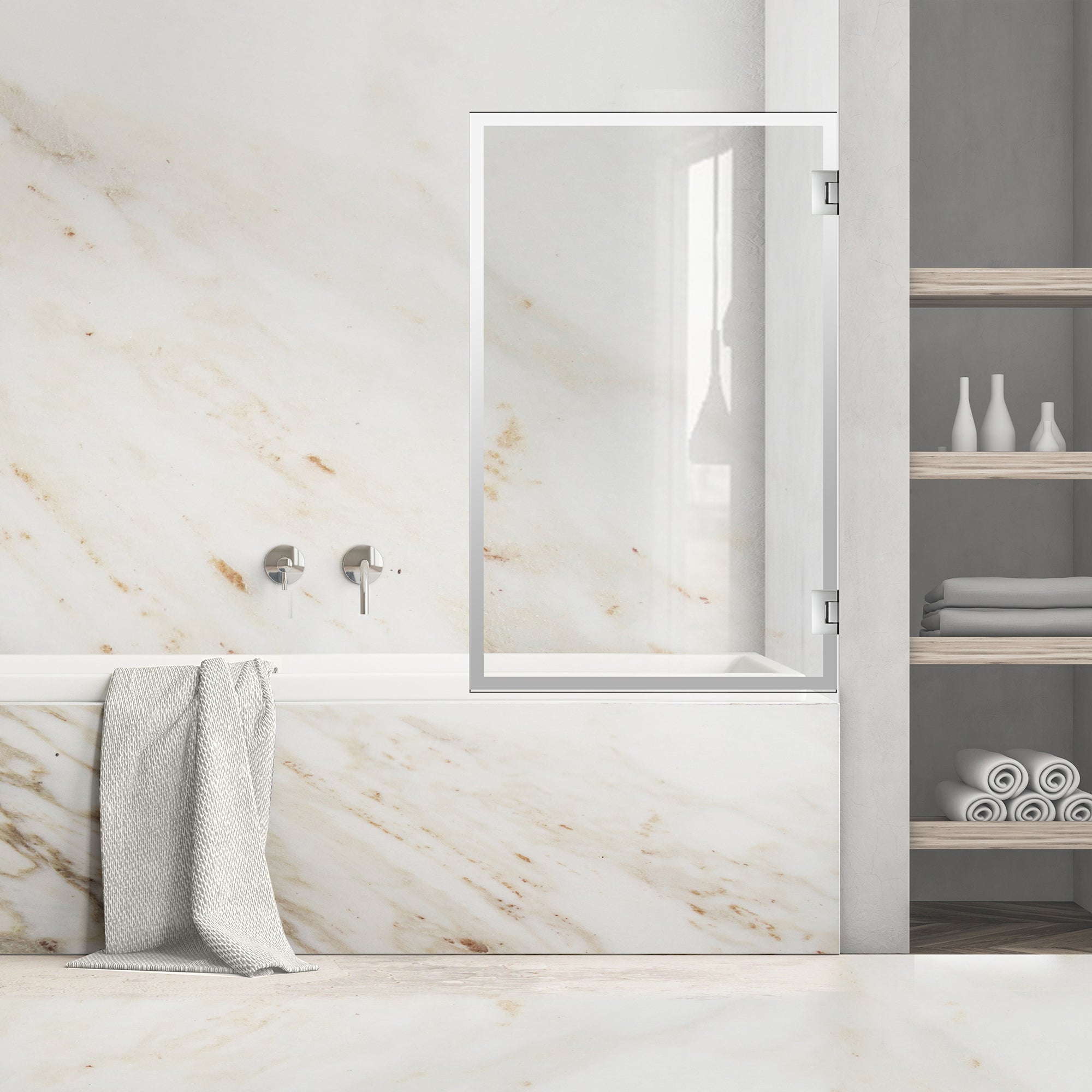 Bath screen, Bath screen Stainless steel