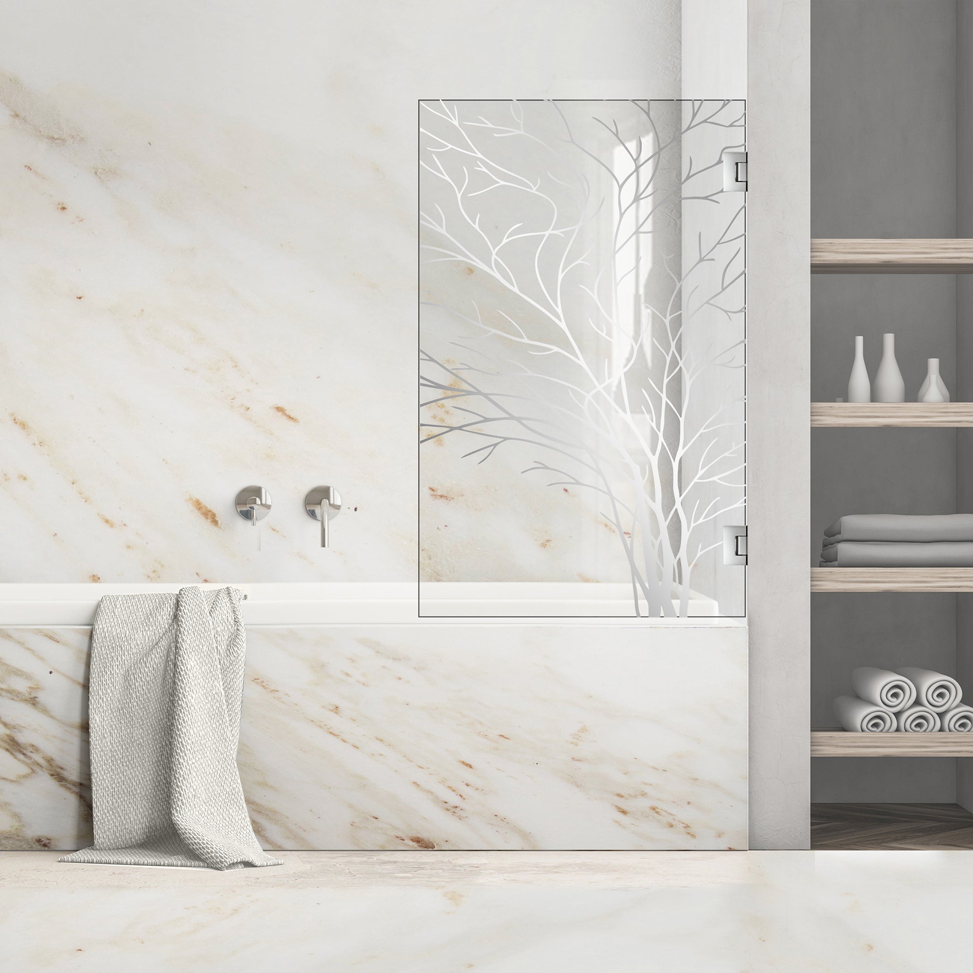 Bath screen, Bath screen Stainless steel