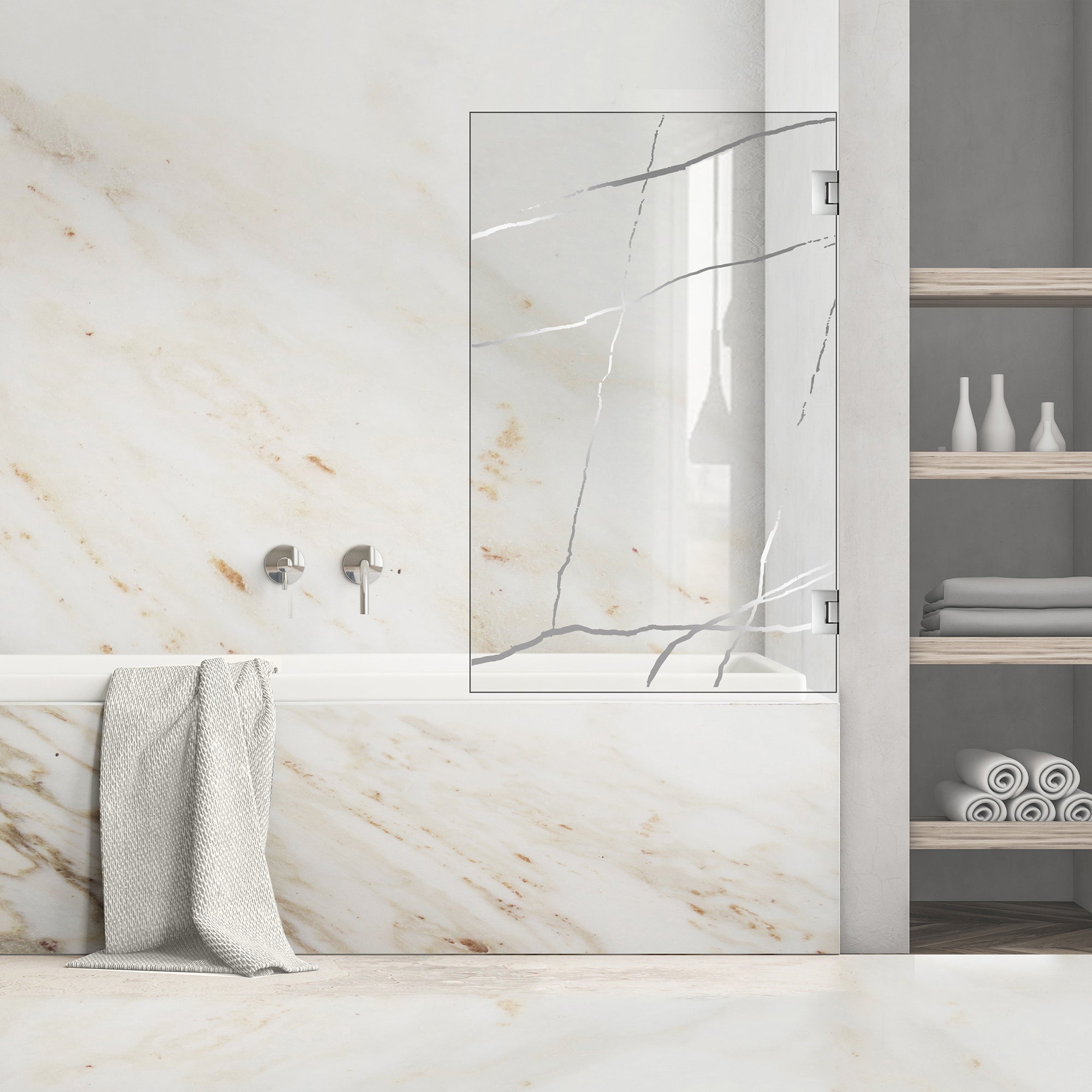 Bath screen, Bath screen Stainless steel