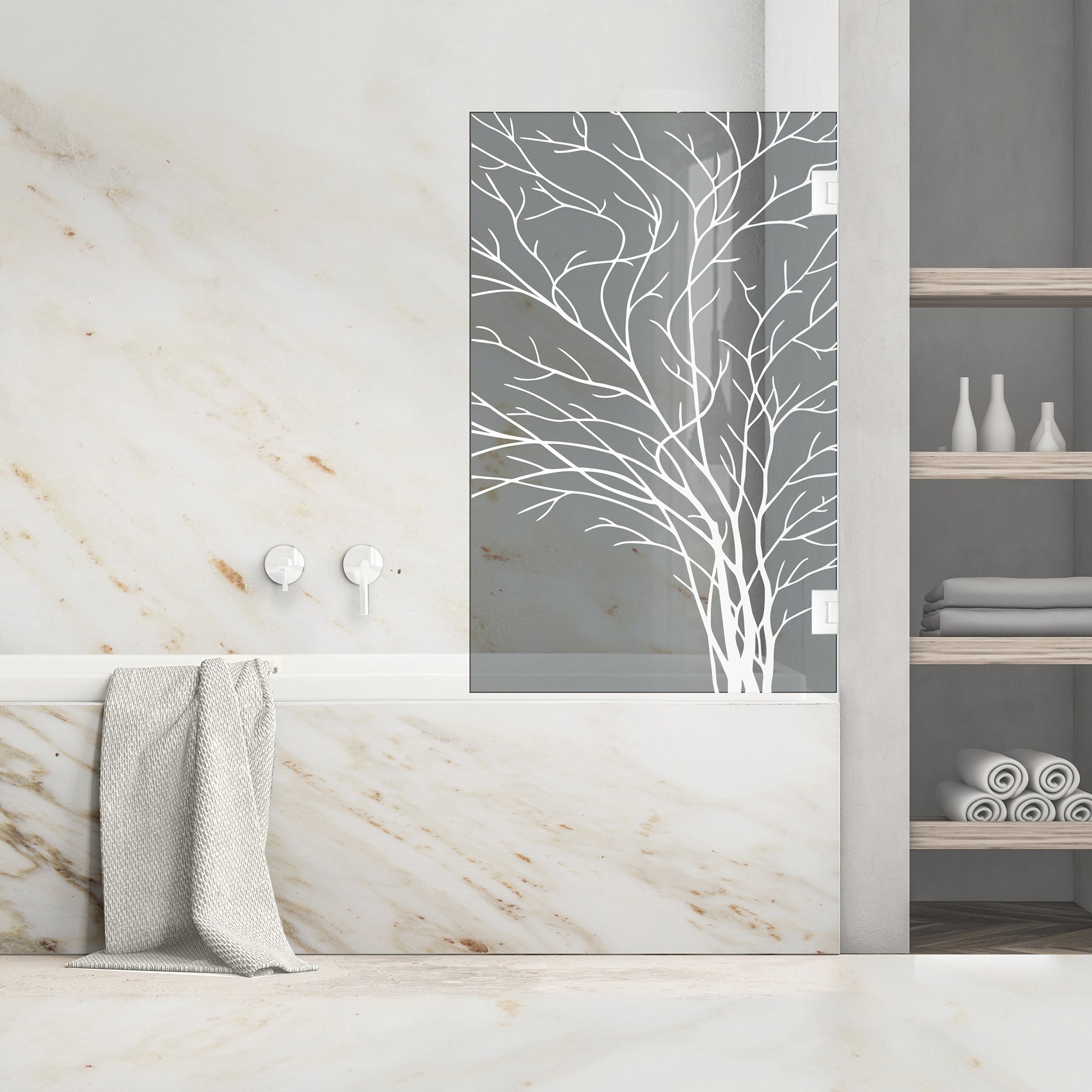 Bath screen, Bath screen Stainless steel
