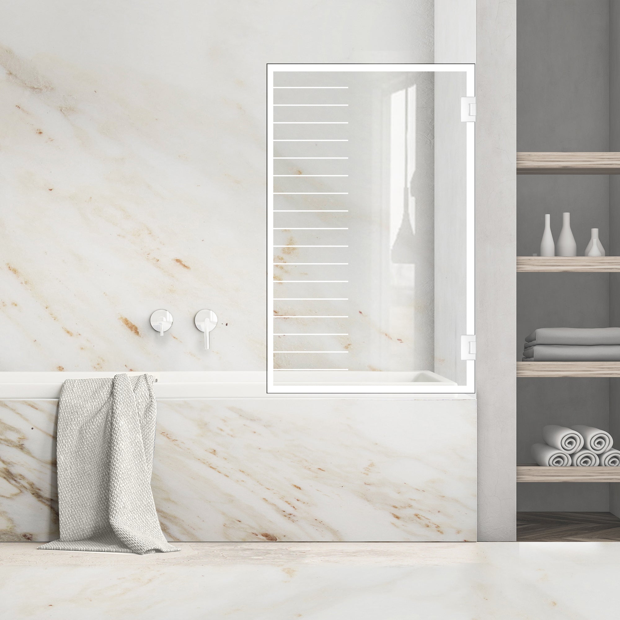 Bath screen, Bath screen Stainless steel
