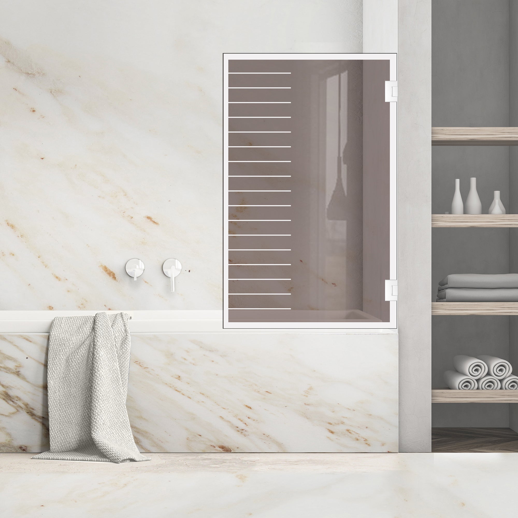 Bath screen, Bath screen Stainless steel