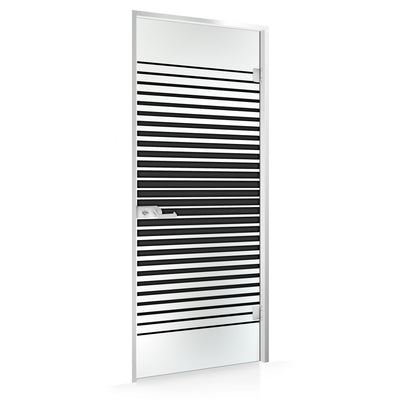 Framed glass door #Satin