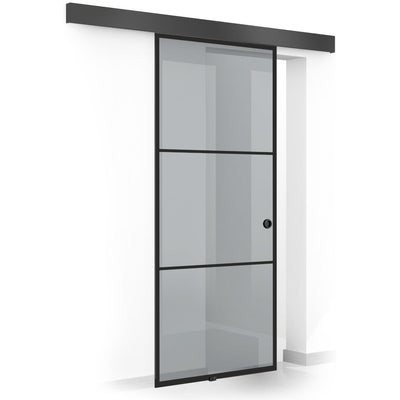 Sliding glass door, interior Glass door #Grey