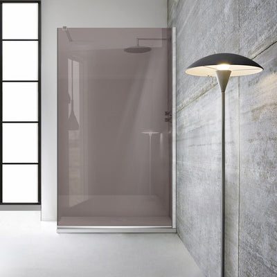Paravan dus Walk-in, Perete dus Inox, #Bronz