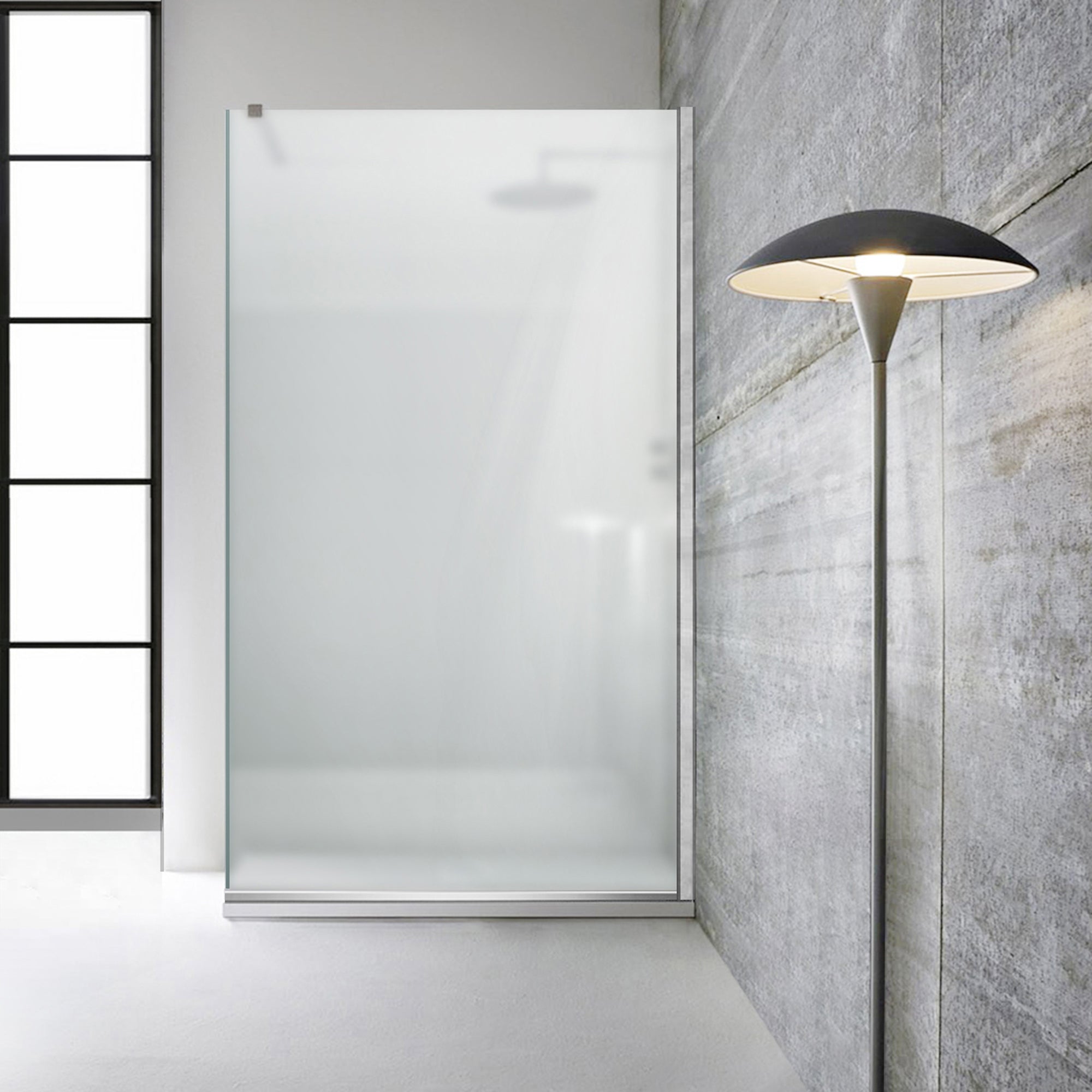 Shower Screens Walk-in, Shower wall Stainless steel, #Satin #Matt