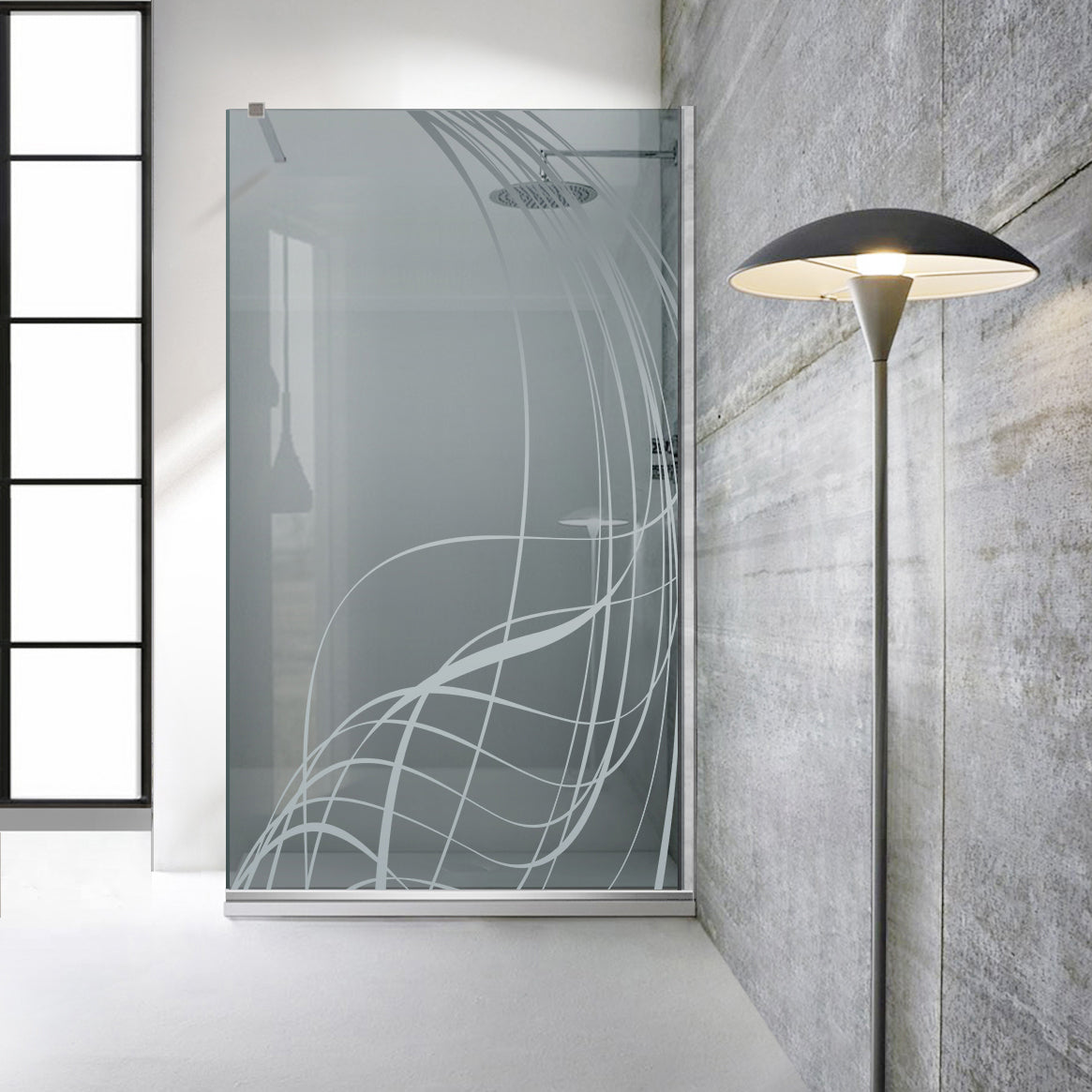 Shower Screens Walk-in, Shower wall Stainless steel, #Grey #Grey