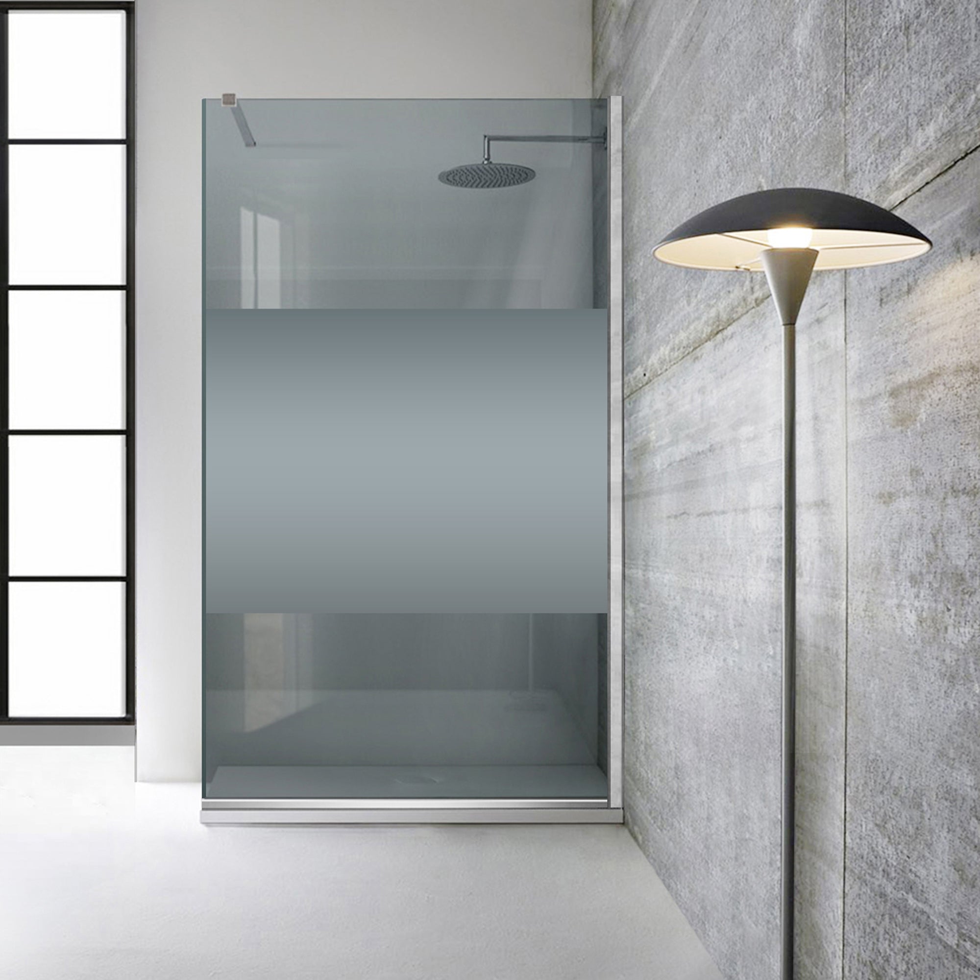 Shower Screens Walk-in, Shower wall Stainless steel, #Grey #Grey