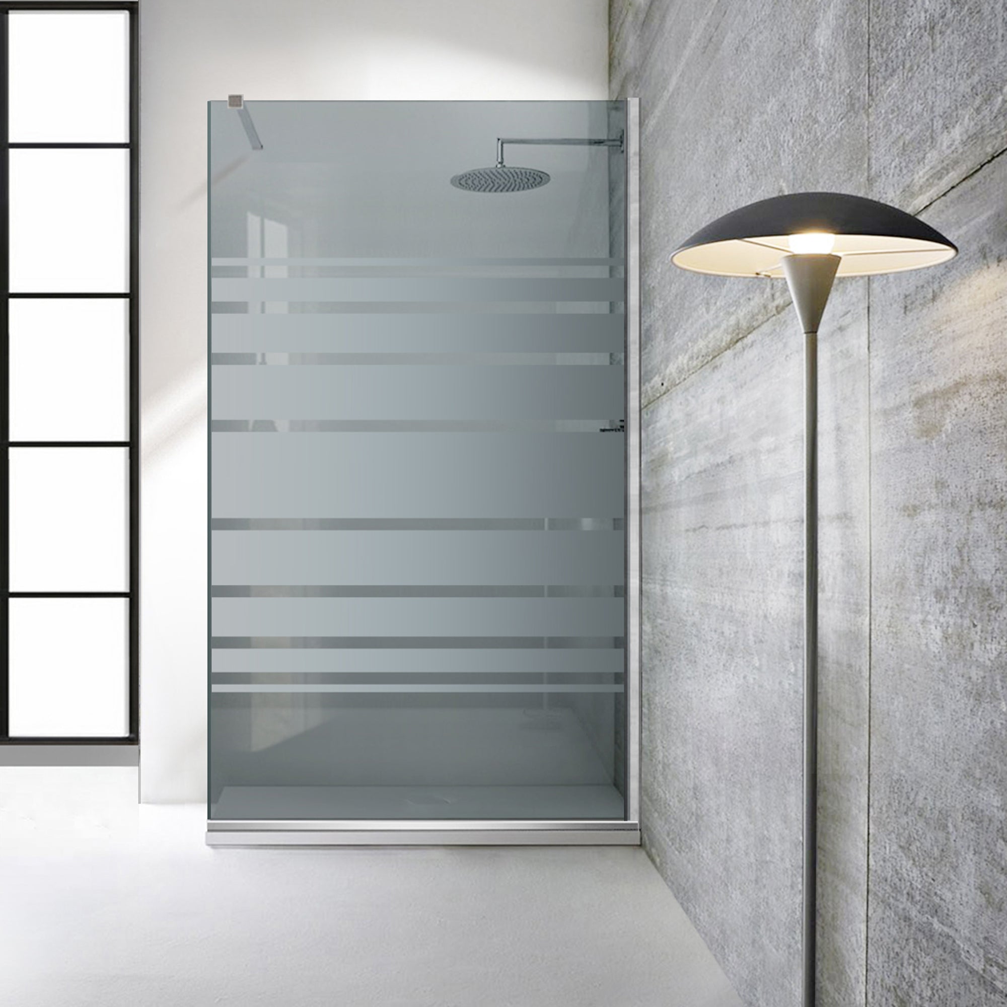 Shower Screens Walk-in, Shower wall Stainless steel, #Grey #Grey