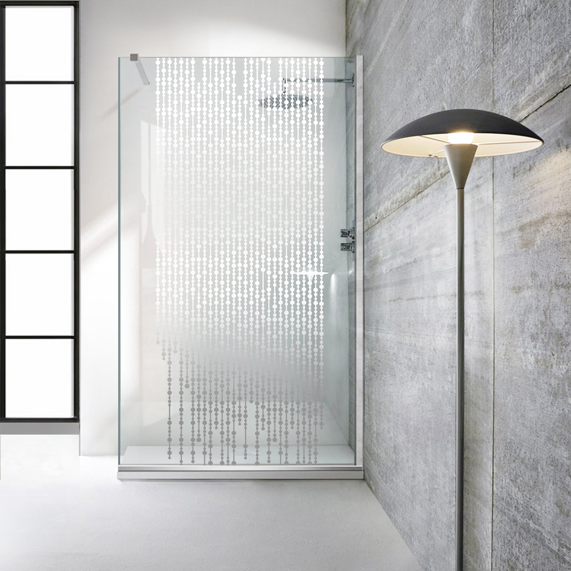 Paravan dus Walk-in, Perete dus  Inox, #Clara