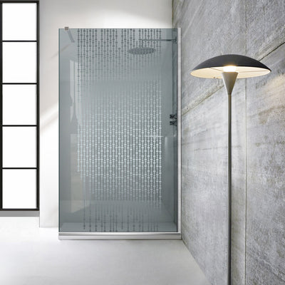 Paravan dus Walk-in, Perete dus  Inox, #Gri
