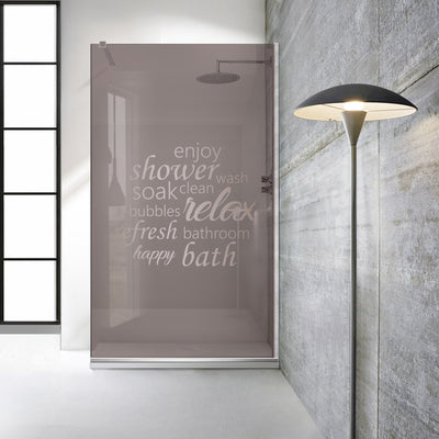 Paravan dus Walk-in, Perete dus Inox, #Bronz