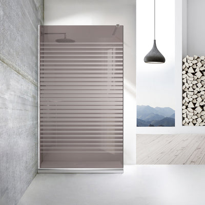 Paravan dus Walk-in, Perete dus  Inox, #Bronz #Bronz