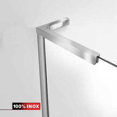 Shower Screens Walk-in, Shower wall Stainless steel, #Clear #Víztiszta